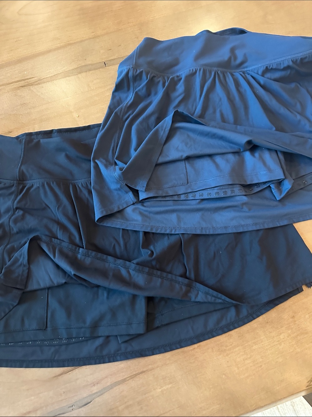 all in motion Navy Blue and Black Double Athletic Skorts /set of 2 - Picture 3 of 4